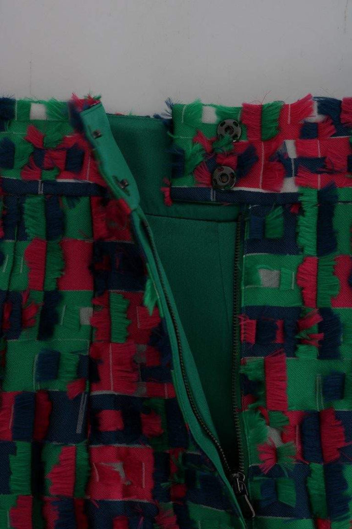 Dolce & Gabbana Pink Green Jacquard Pencil Skirt #women, Brand_Dolce & Gabbana, Catch, Dolce & Gabbana, feed-agegroup-adult, feed-color-multicolor, feed-gender-female, feed-size-IT38|XS, feed-size-IT40|S, feed-size-IT42|M, feed-size-IT44|L, Gender_Women, IT38|XS, IT40|S, IT42|M, IT44|L, Kogan, Multicolor, Skirts - Women - Clothing, Women - New Arrivals at SEYMAYKA