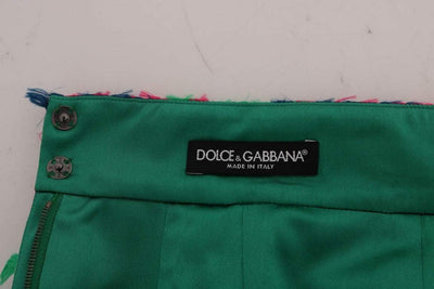 Dolce & Gabbana Pink Green Jacquard Pencil Skirt #women, Brand_Dolce & Gabbana, Catch, Dolce & Gabbana, feed-agegroup-adult, feed-color-multicolor, feed-gender-female, feed-size-IT38|XS, feed-size-IT40|S, feed-size-IT42|M, feed-size-IT44|L, Gender_Women, IT38|XS, IT40|S, IT42|M, IT44|L, Kogan, Multicolor, Skirts - Women - Clothing, Women - New Arrivals at SEYMAYKA
