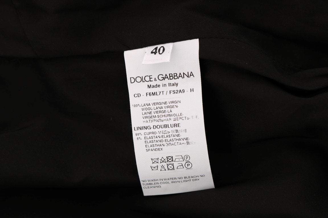Dolce & Gabbana  Gray Polka Dotted Sheath Wool Dress #women, Brand_Dolce & Gabbana, Catch, Clothing_Dress, Dolce & Gabbana, Dresses - Women - Clothing, feed-agegroup-adult, feed-color-gray, feed-gender-female, feed-size-IT40|S, Gender_Women, Gray, IT40|S, Kogan, Women - New Arrivals at SEYMAYKA