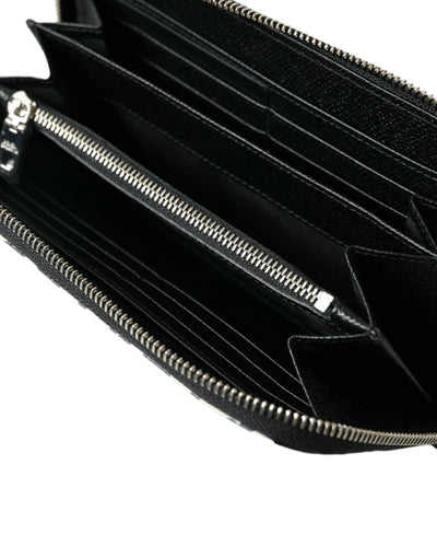 Dolce & Gabbana Multicolor DG Mania Leather Zip Around Continental Wallet