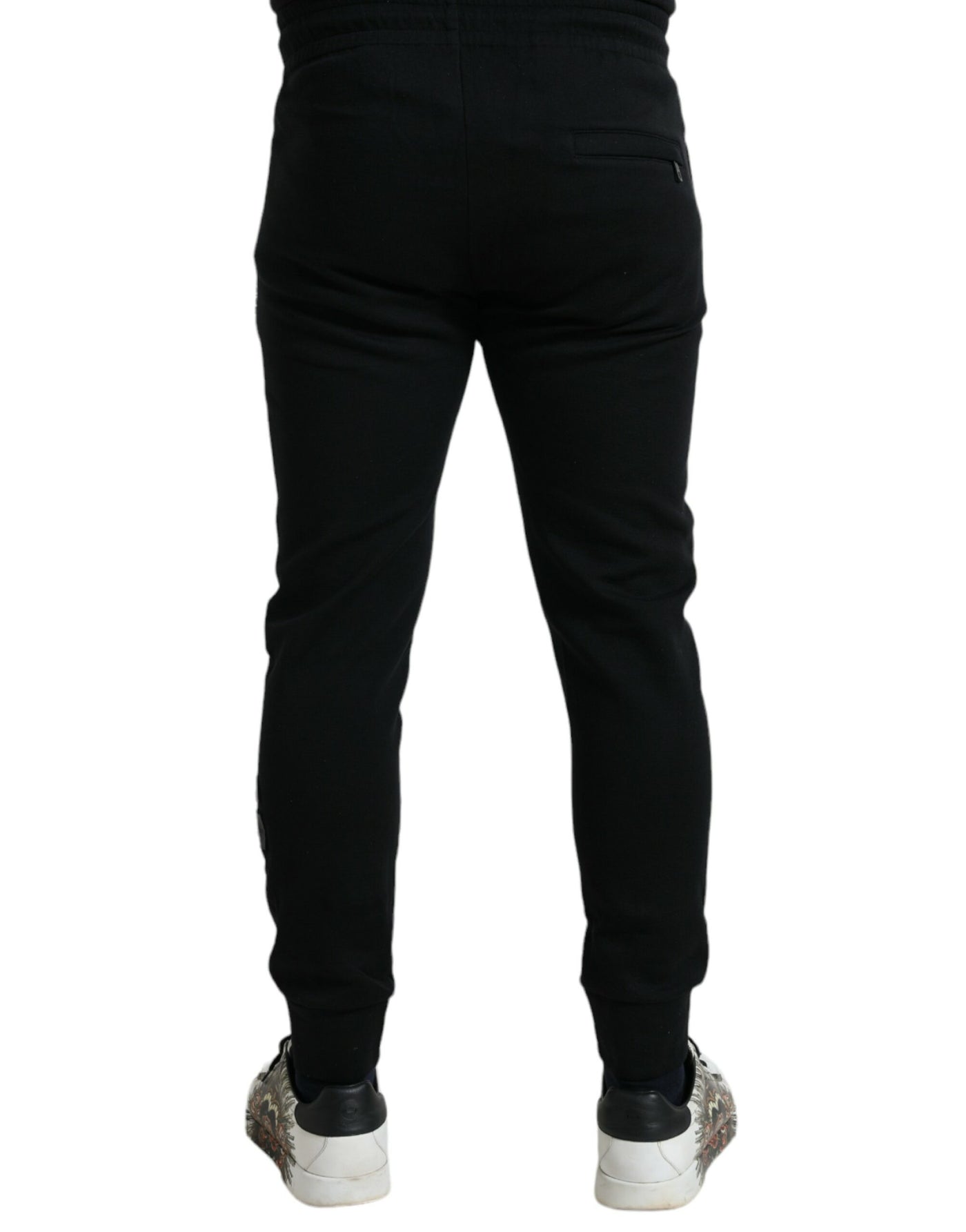 Dolce & Gabbana Black Cotton Blend Jogger Men Sweatpants Pants