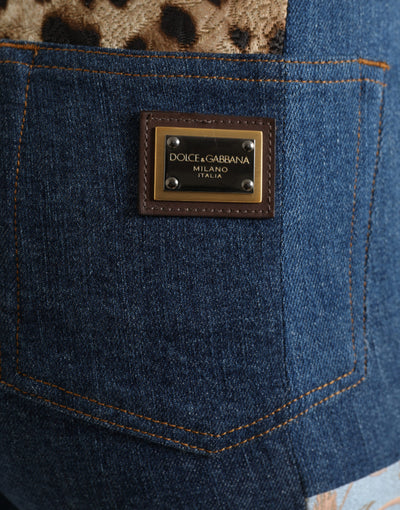 Dolce & Gabbana Multicolor Patchwork GRACE Skinny Denim Jeans