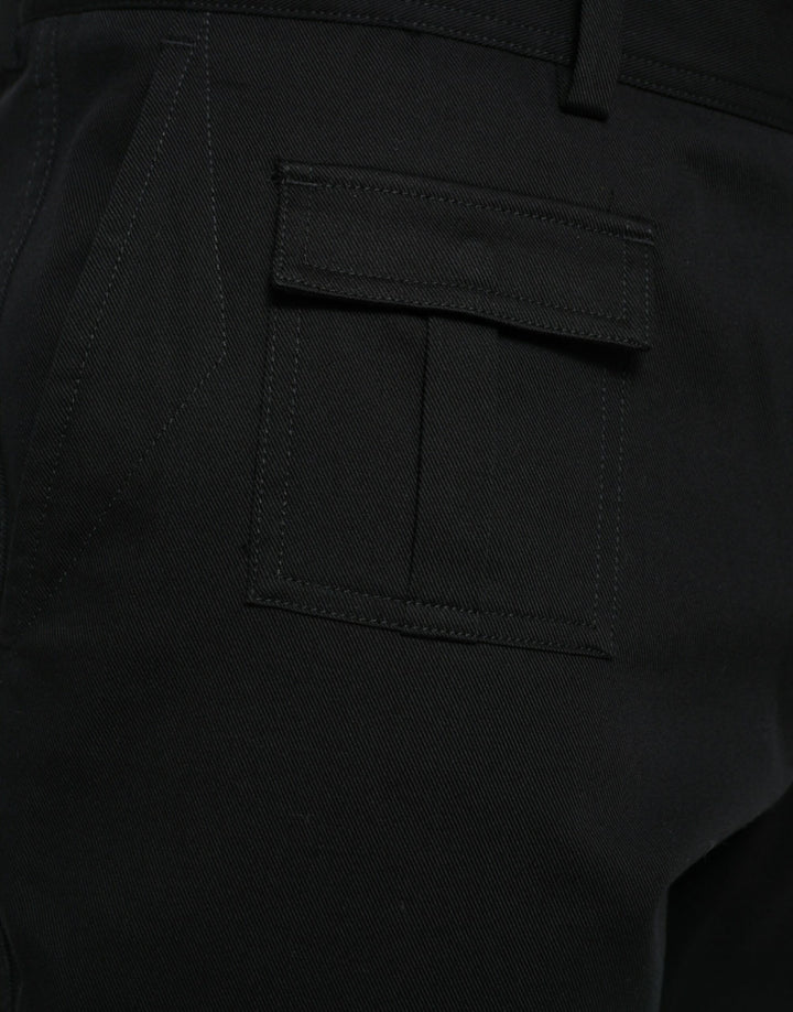 Dolce & Gabbana Black Gray slim Cotton Denim Jeans