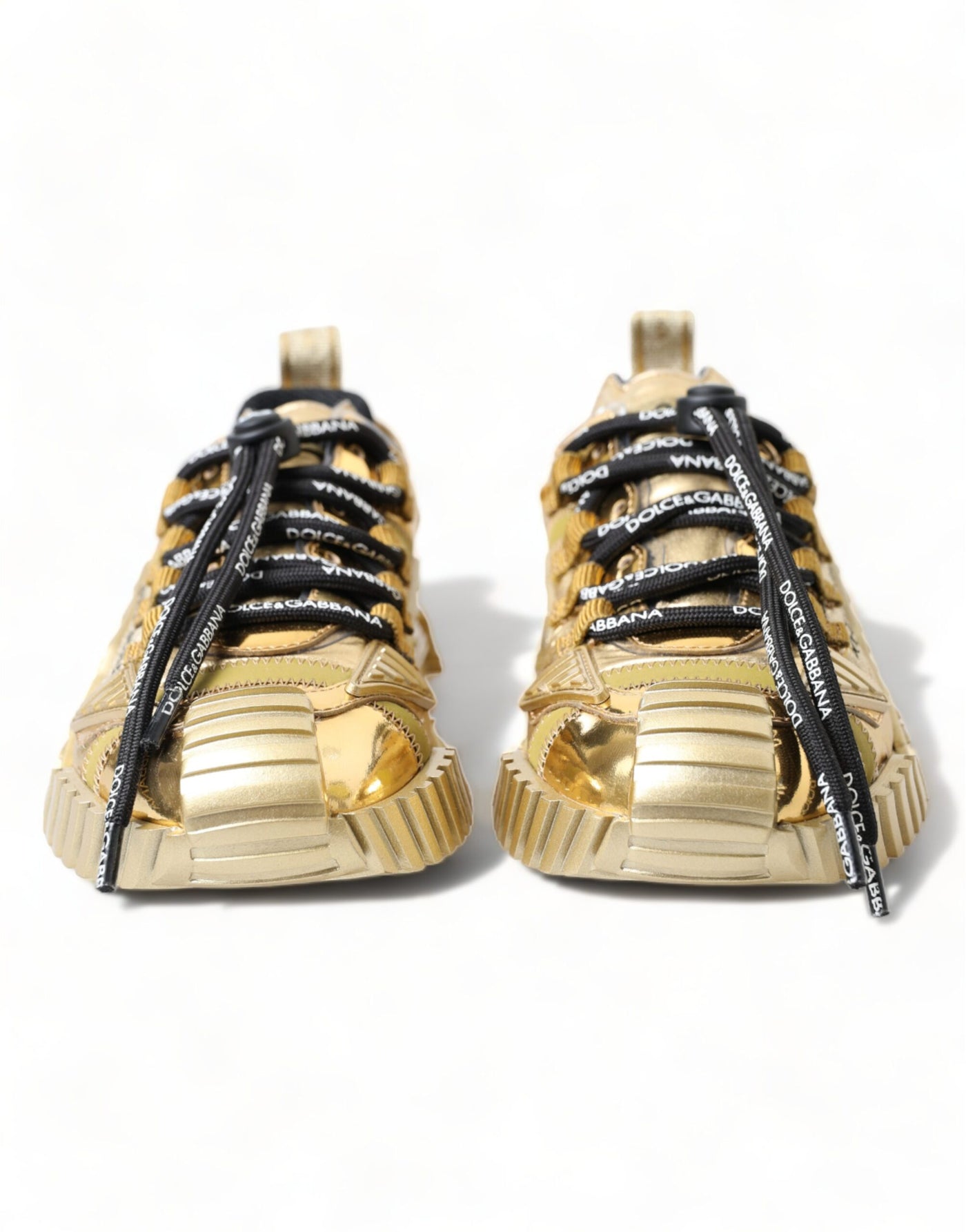 Dolce & Gabbana Metallic Gold NS1 Low Top Sneakers Shoes