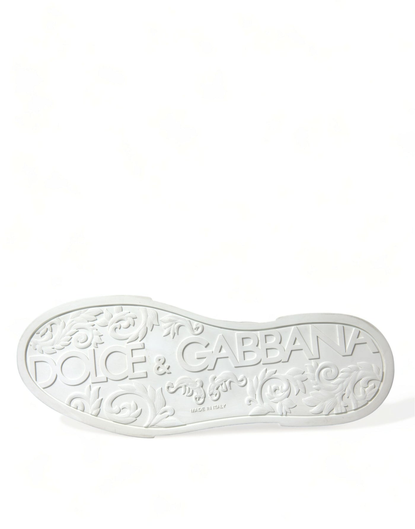 Dolce & Gabbana White Black Portofino Patch Men Sneakers Shoes