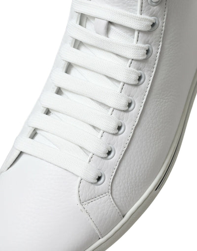 Dolce & Gabbana White Saint Tropez High Top Men Sneakers Shoes