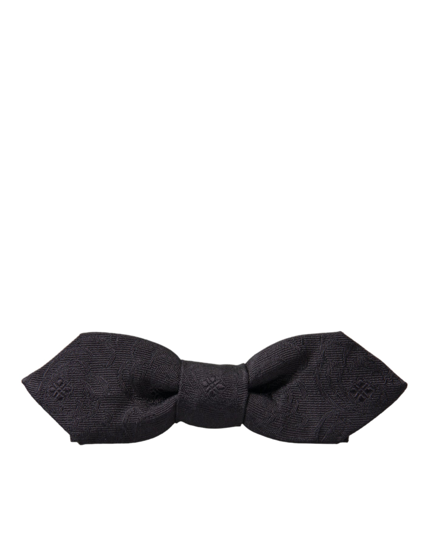 Dolce & Gabbana Black Fantasy Silk Adjustable Neck Men Papillon Bow Tie