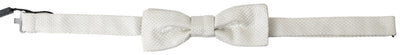 Ivory Silk Adjustable Neck Papillon Men Bow Tie