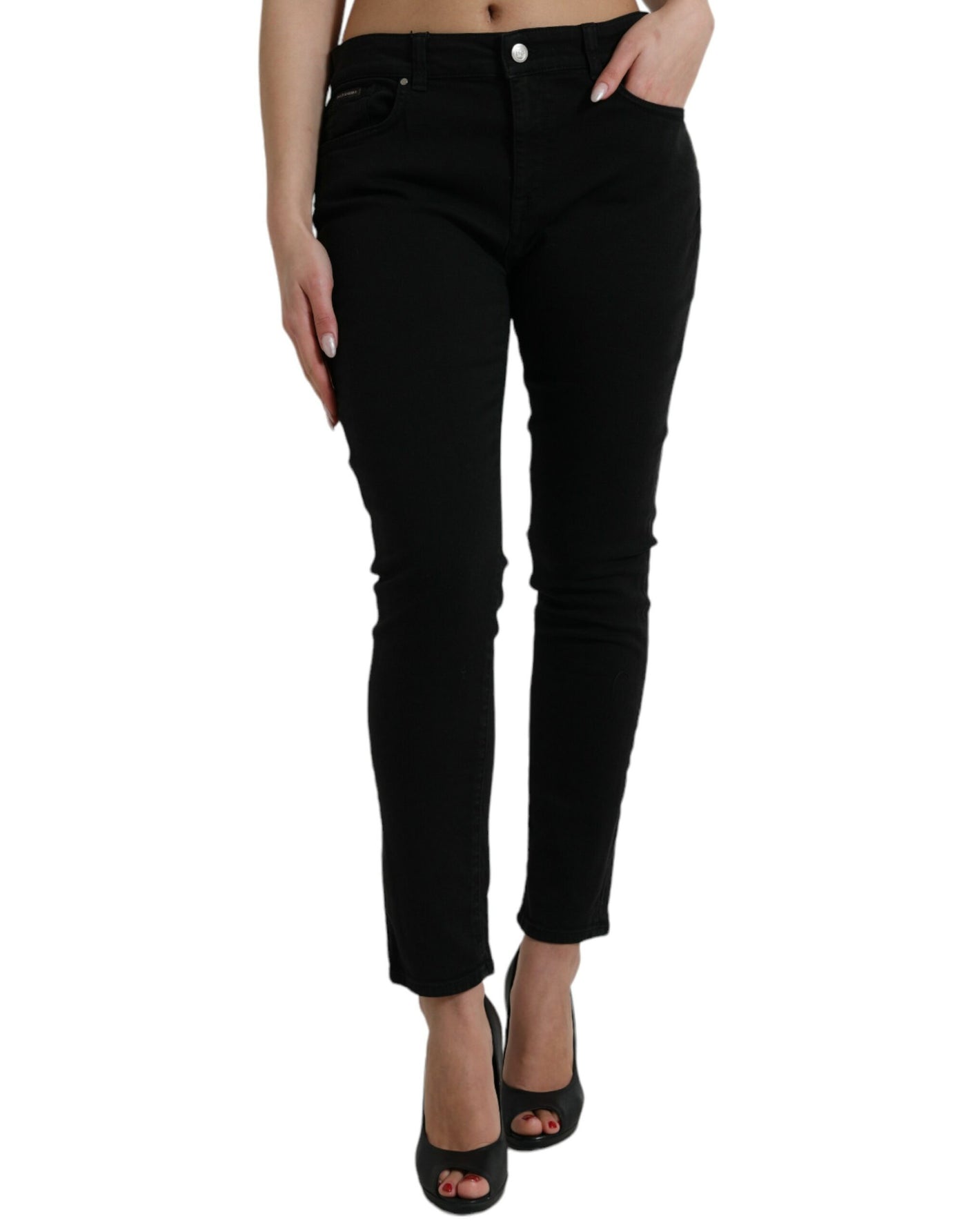 Dolce & Gabbana Jeans Skinny Black Cotton Stretch Denim Skinny Jeans