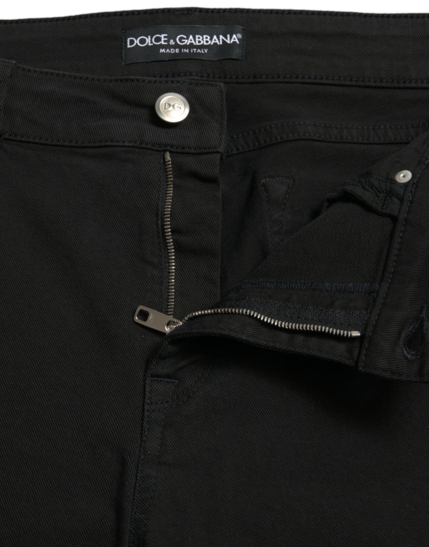 Dolce & Gabbana Jeans Skinny Black Cotton Stretch Denim Skinny Jeans