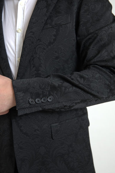 Black 2 Piece Single Breasted MARTINI Suit