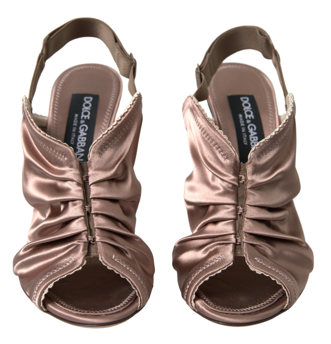 Dolce & Gabbana Light brown Slingback Corset Style Fastening stiletto heels