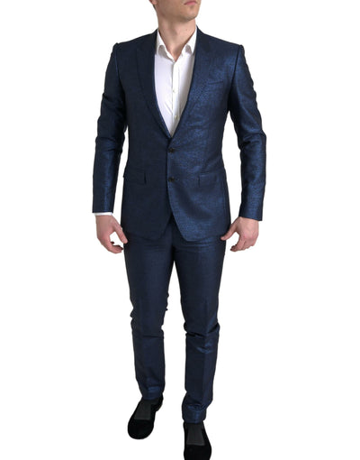 Blue 2 Piece Single Breasted MARTINI Suit