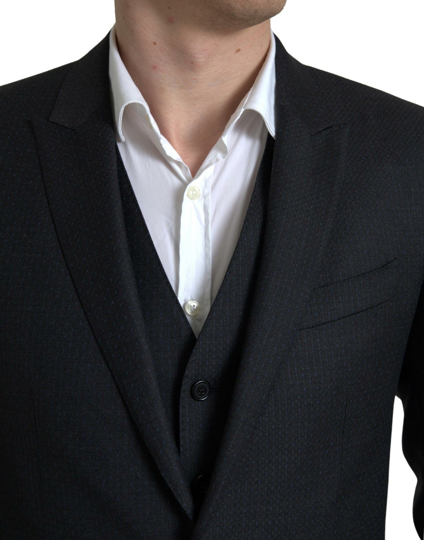 Black 3 Piece Single Breasted MARTINI Suit