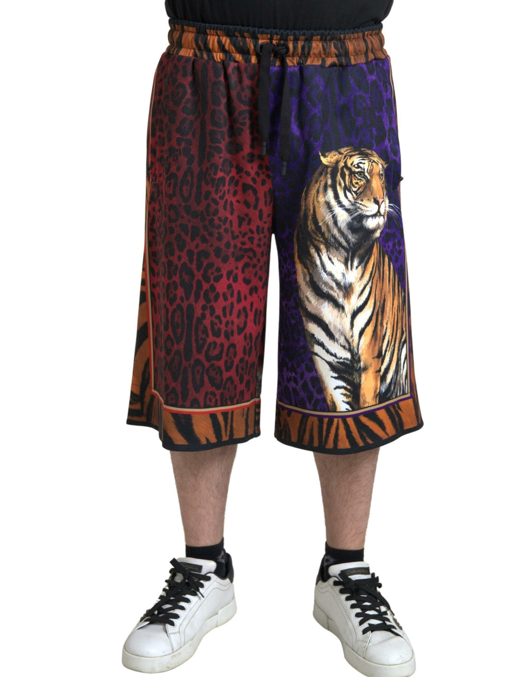 Multicolor Tiger Print Men Bermuda Shorts