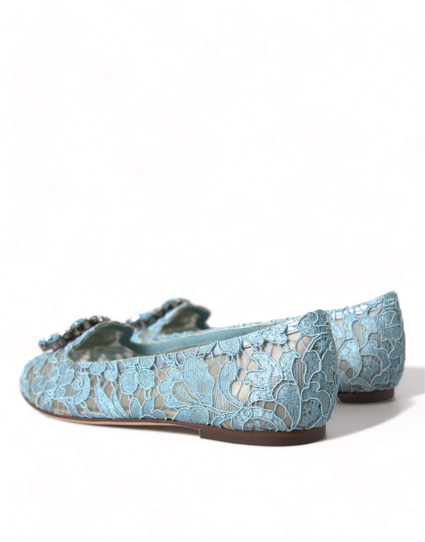 Blue Vally Taormina Lace Crystals Flats Shoes