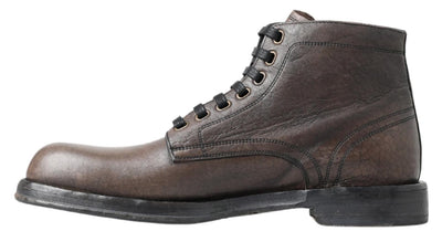 Dolce & Gabbana Brown Horse Leather Perugino Shoes