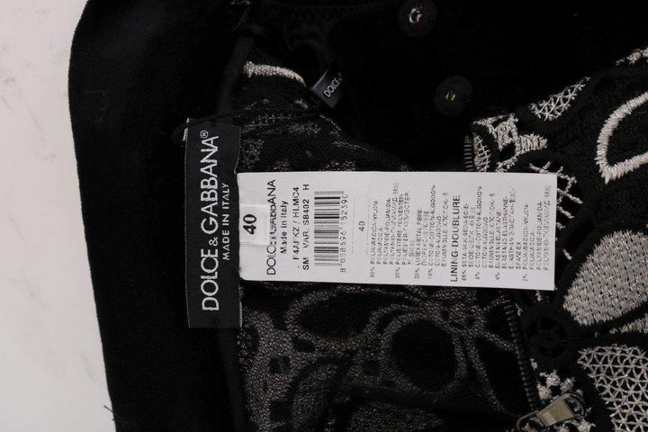 Dolce & Gabbana  Floral Macramé Lace Crystal Button Skirt #women, Brand_Dolce & Gabbana, Catch, Dolce & Gabbana, feed-agegroup-adult, feed-color-multicolor, feed-gender-female, feed-size-IT40|S, Gender_Women, IT40|S, Kogan, Multicolor, Skirts - Women - Clothing, Women - New Arrivals at SEYMAYKA