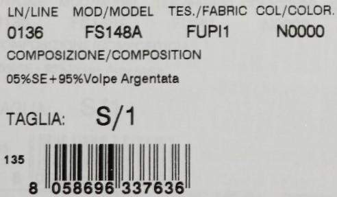 Dolce & Gabbana  Black Silver Fox Fur Scarf #women, Accessories - New Arrivals, Black, Brand_Dolce & Gabbana, Catch, Dolce & Gabbana, feed-agegroup-adult, feed-color-black, feed-gender-female, feed-size-IT40|S, Gender_Women, IT40|S, Kogan, Scarves - Women - Accessories at SEYMAYKA