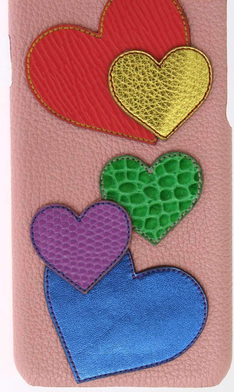 Dolce & Gabbana  Pink Leather Heart Phone Cover Brand_Dolce & Gabbana, Catch, Dolce & Gabbana, feed-agegroup-adult, feed-color-pink, feed-gender-unisex, feed-size-OS, Kogan, Phone Covers - Technology, Pink at SEYMAYKA