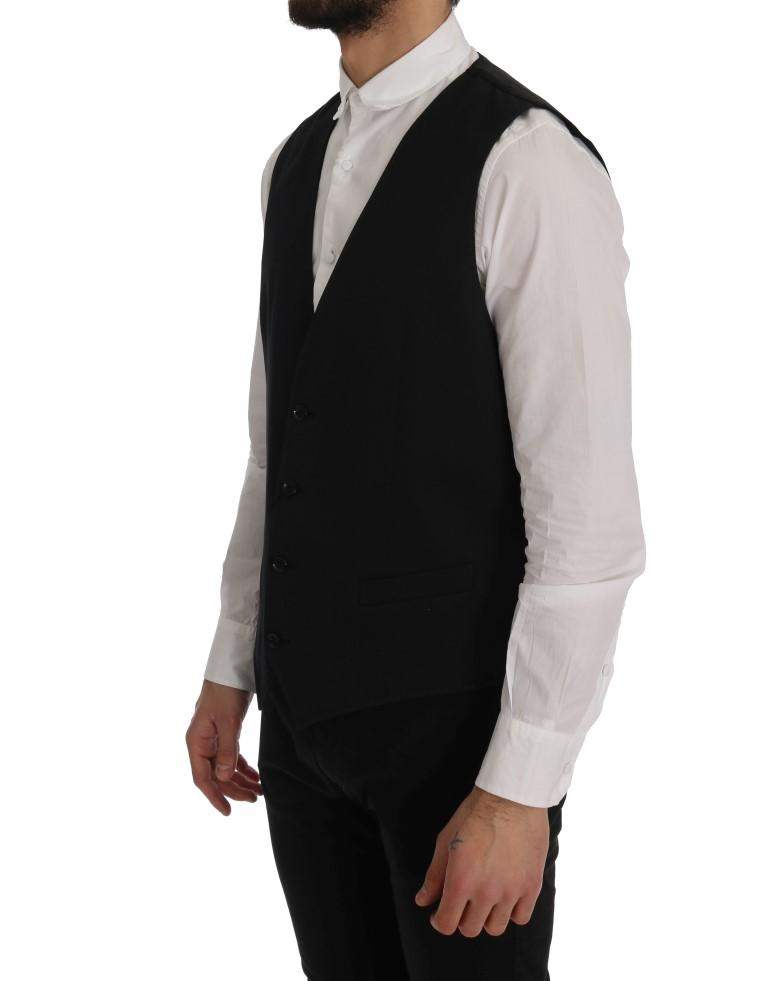 Dolce & Gabbana Black STAFF Cotton Vest #men, Black, Brand_Dolce & Gabbana, Catch, Dolce & Gabbana, feed-agegroup-adult, feed-color-black, feed-gender-male, feed-size-IT50 | L, feed-size-IT52 | XL, Gender_Men, IT50 | L, IT52 | XL, Kogan, Men - New Arrivals, Vests - Men - Clothing at SEYMAYKA