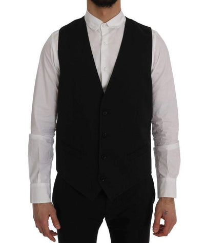 Dolce & Gabbana Black STAFF Cotton Vest #men, Black, Brand_Dolce & Gabbana, Catch, Dolce & Gabbana, feed-agegroup-adult, feed-color-black, feed-gender-male, feed-size-IT50 | L, feed-size-IT52 | XL, Gender_Men, IT50 | L, IT52 | XL, Kogan, Men - New Arrivals, Vests - Men - Clothing at SEYMAYKA