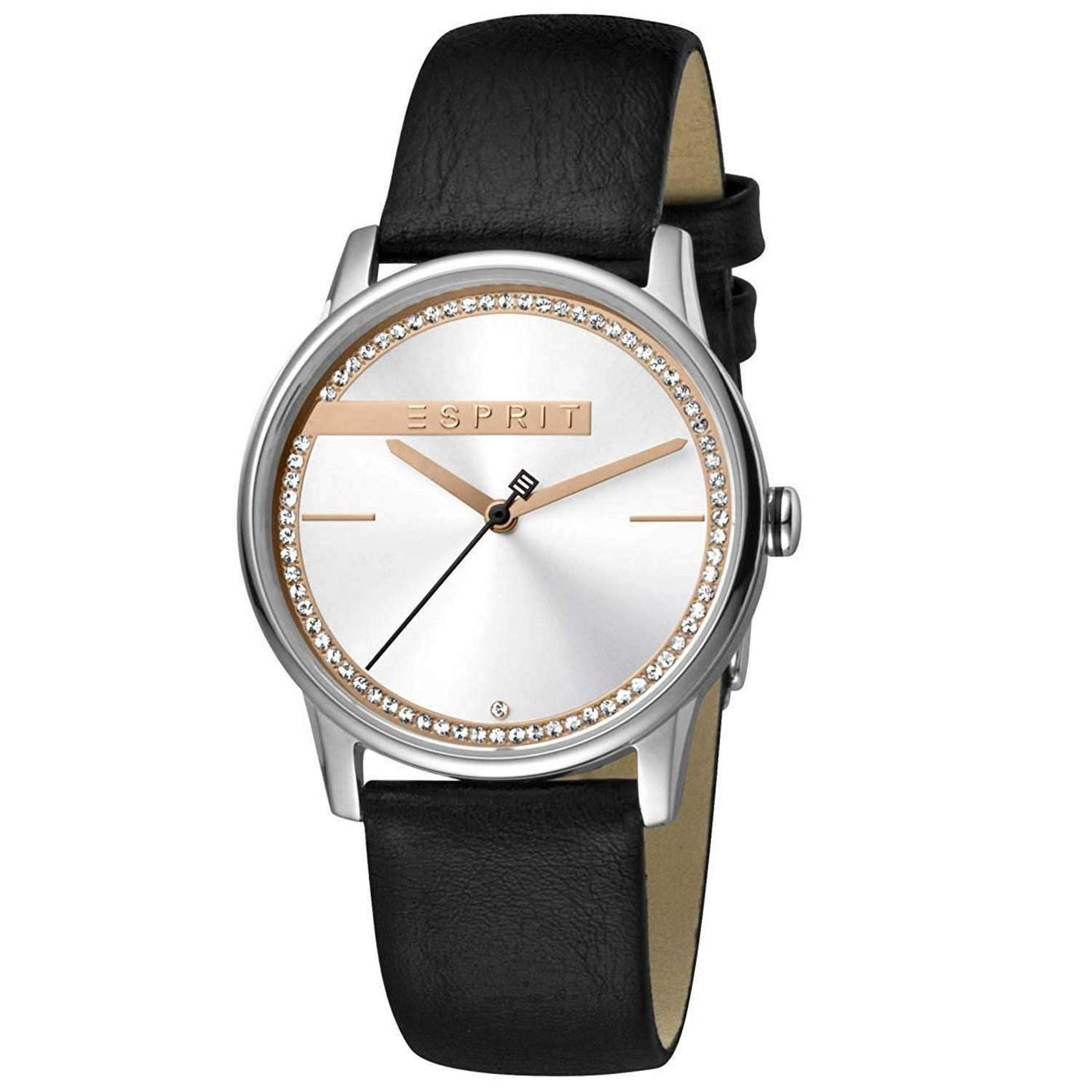 Esprit Silver Quartz Leather Strap   Watch #women, Catch, Esprit, feed-agegroup-adult, feed-color-silver, feed-gender-female, feed-size-OS, Gender_Women, Kogan, Silver, Watches for Women - Watches at SEYMAYKA