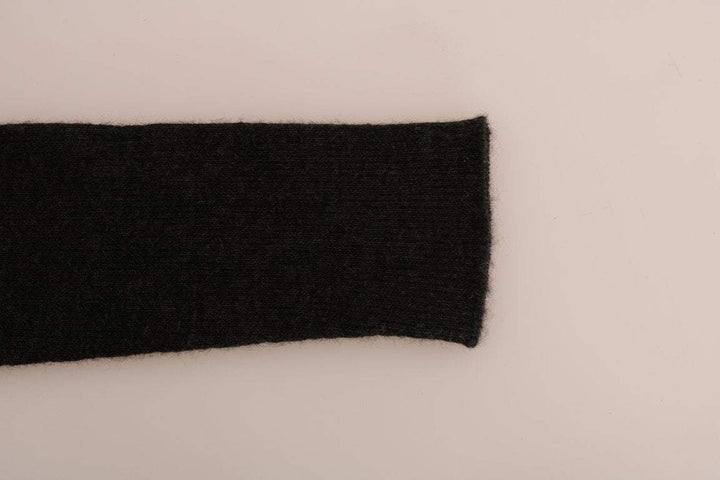 Dolce & Gabbana  Gray Cashmere Ribbed Stretch Tights #women, Brand_Dolce & Gabbana, Catch, Dolce & Gabbana, feed-agegroup-adult, feed-color-gray, feed-gender-female, feed-size-IT42|M, Gender_Women, Gray, IT42|M, Kogan, Tights & Socks - Women - Clothing, Women - New Arrivals at SEYMAYKA