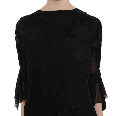 John Richmond Sequined Silk Mini Shift Gown #women, Black, Catch, Dresses - Women - Clothing, feed-agegroup-adult, feed-color-black, feed-gender-female, feed-size-IT44|L, Gender_Women, IT44|L, John Richmond, Kogan, Women - New Arrivals at SEYMAYKA