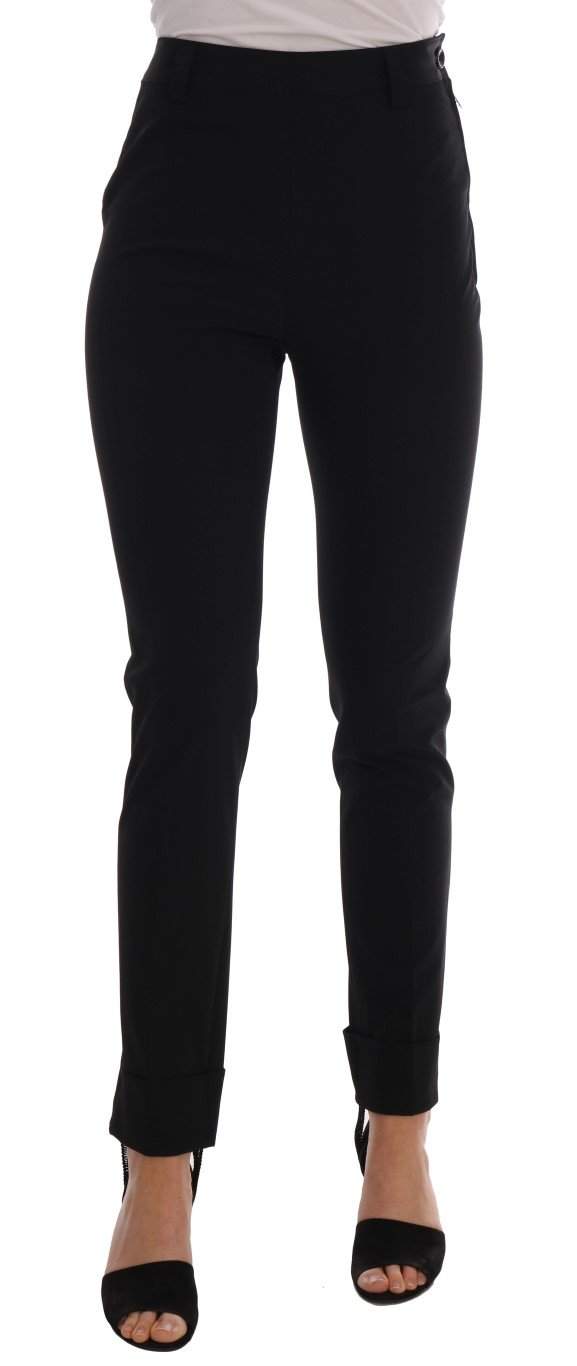 ERMANNO SCERVINO Women  Stretch Leggings Pants #women, Black, Catch, Ermanno Scervino, feed-agegroup-adult, feed-color-black, feed-gender-female, feed-size-IT38|XS, feed-size-IT42|M, Gender_Women, IT38|XS, IT42|M, Jeans & Pants - Women - Clothing, Kogan, Women - New Arrivals at SEYMAYKA