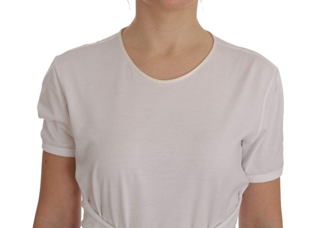 Dolce & Gabbana  White Cotton Silk T-Shirt #women, Brand_Dolce & Gabbana, Catch, Dolce & Gabbana, feed-agegroup-adult, feed-color-white, feed-gender-female, feed-size-IT38|XS, Gender_Women, IT38|XS, Kogan, Tops & T-Shirts - Women - Clothing, White, Women - New Arrivals at SEYMAYKA