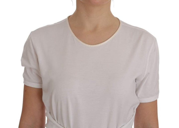 Dolce & Gabbana  White Cotton Silk T-Shirt #women, Brand_Dolce & Gabbana, Catch, Dolce & Gabbana, feed-agegroup-adult, feed-color-white, feed-gender-female, feed-size-IT38|XS, Gender_Women, IT38|XS, Kogan, Tops & T-Shirts - Women - Clothing, White, Women - New Arrivals at SEYMAYKA