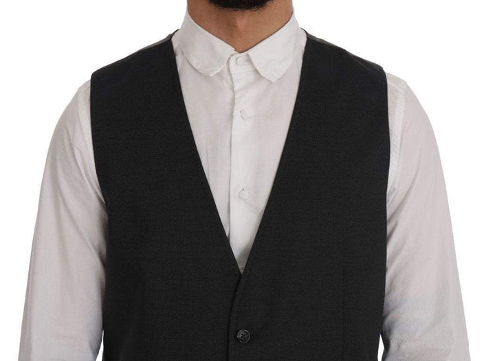 Dolce & Gabbana Gray STAFF Cotton Rayon Vest #men, Brand_Dolce & Gabbana, Catch, Dolce & Gabbana, feed-agegroup-adult, feed-color-gray, feed-gender-male, feed-size-IT50 | L, feed-size-IT52 | XL, feed-size-IT54 | XXL, Gender_Men, Gray, IT50 | L, IT52 | XL, IT54 | XXL, Kogan, Men - New Arrivals, Vests - Men - Clothing at SEYMAYKA