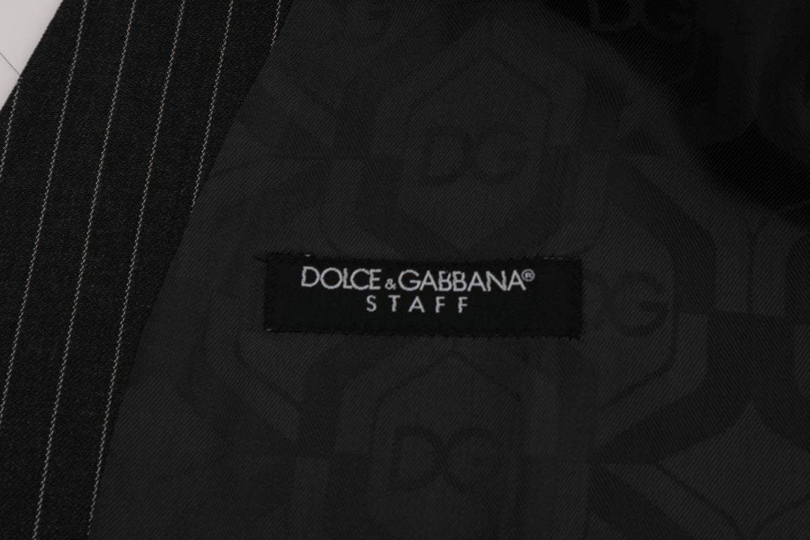 Dolce & Gabbana  Gray Wool Stretch Vest #men, Brand_Dolce & Gabbana, Catch, Dolce & Gabbana, feed-agegroup-adult, feed-color-gray, feed-gender-male, feed-size-IT52 | XL, Gender_Men, Gray, IT52 | XL, Kogan, Men - New Arrivals, Vests - Men - Clothing at SEYMAYKA