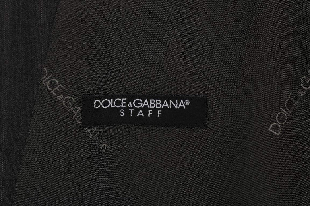 Dolce & Gabbana  Gray STAFF Wool Stretch Vest #men, Brand_Dolce & Gabbana, Catch, Dolce & Gabbana, feed-agegroup-adult, feed-color-gray, feed-gender-male, feed-size-IT50 | L, Gender_Men, Gray, IT50 | L, Kogan, Men - New Arrivals, Vests - Men - Clothing at SEYMAYKA
