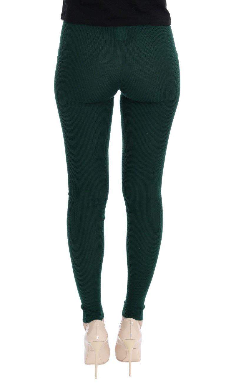 Dolce & Gabbana  Green Cashmere Stretch Tights #women, Brand_Dolce & Gabbana, Catch, Dolce & Gabbana, feed-agegroup-adult, feed-color-green, feed-gender-female, feed-size-IT36|XXS, Gender_Women, Green, IT36|XXS, IT40|S, Kogan, Tights & Socks - Women - Clothing, Women - New Arrivals at SEYMAYKA