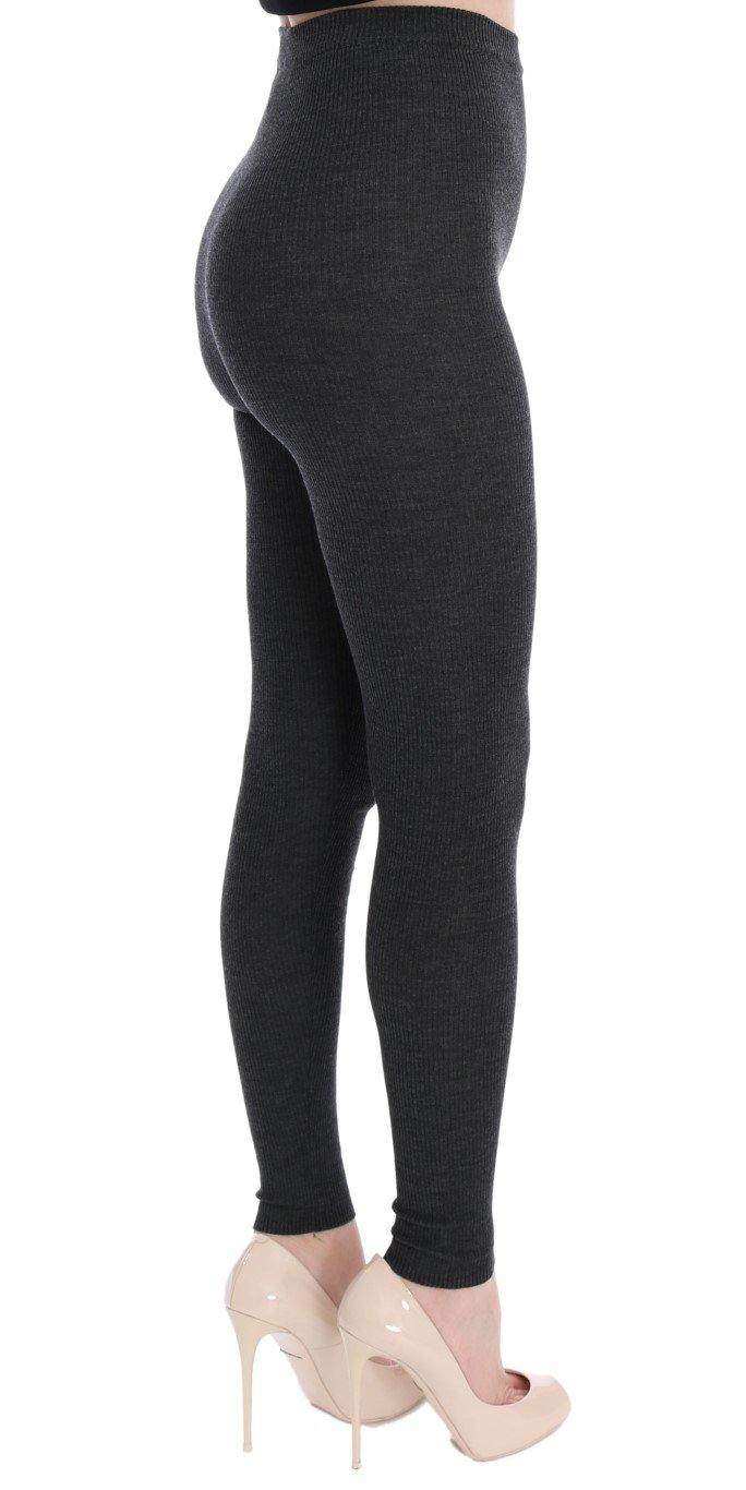 Dolce & Gabbana  Gray Wool Stretch Tights #women, Brand_Dolce & Gabbana, Catch, Dolce & Gabbana, feed-agegroup-adult, feed-color-gray, feed-gender-female, feed-size-IT40|S, Gender_Women, Gray, IT40|S, Kogan, Tights & Socks - Women - Clothing, Women - New Arrivals at SEYMAYKA