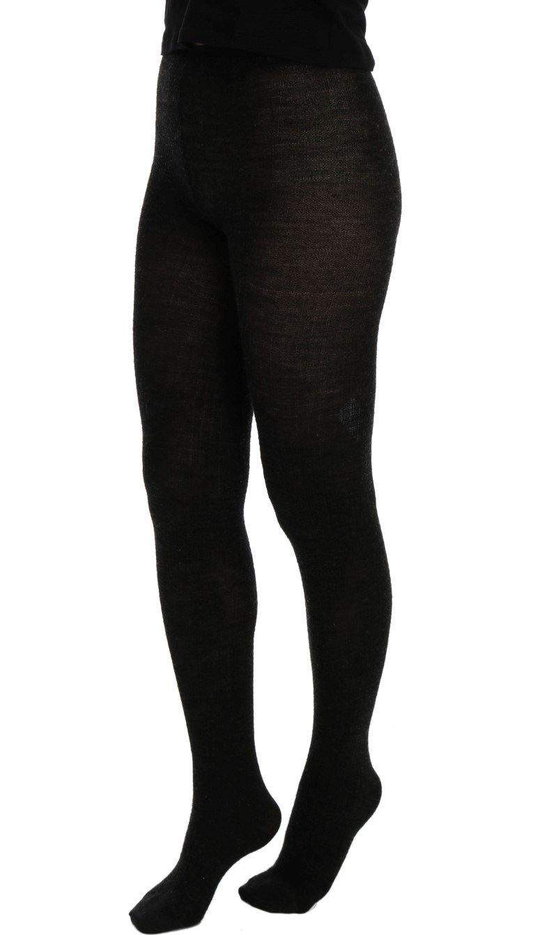 Dolce & Gabbana  Gray Wool Blend Stretch Tights #women, Brand_Dolce & Gabbana, Catch, Dolce & Gabbana, feed-agegroup-adult, feed-color-gray, feed-gender-female, feed-size-S, Gender_Women, Gray, Kogan, S, Tights & Socks - Women - Clothing, Women - New Arrivals at SEYMAYKA