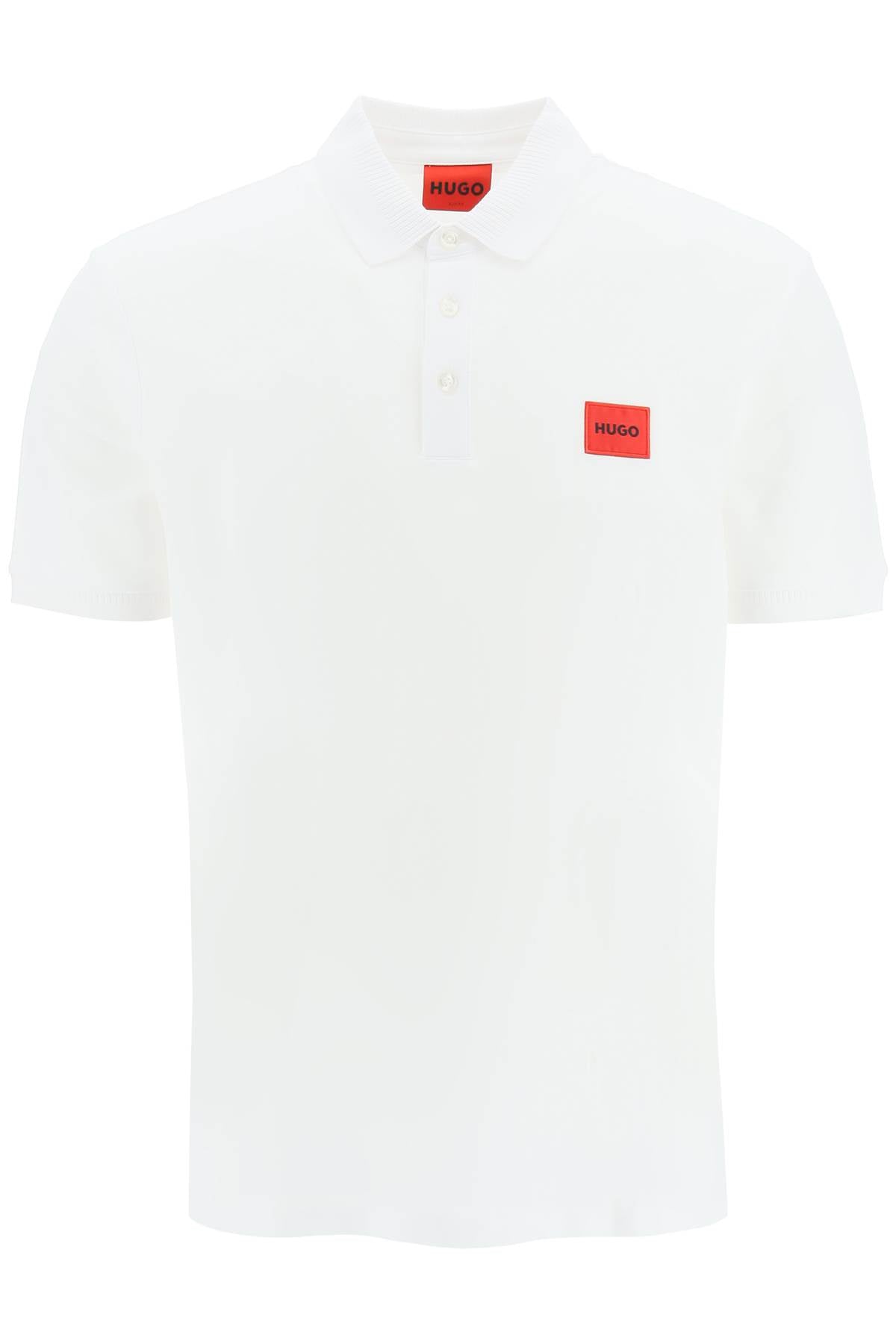 Hugo polo shirt with logo patch-0