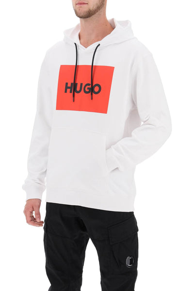 Hugo logo box hoodie-3