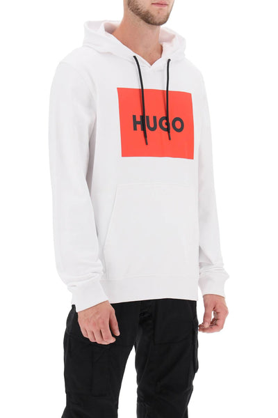 Hugo logo box hoodie-1