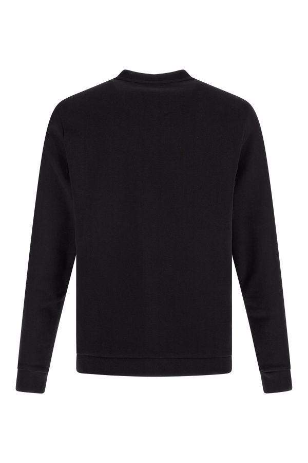 Hugo Boss Black Cotton Logo Details Sweatshirt #men, Black, feed-1, Hugo Boss, L, M, Men - New Arrivals, S, Sweaters - Men - Clothing, XL at SEYMAYKA