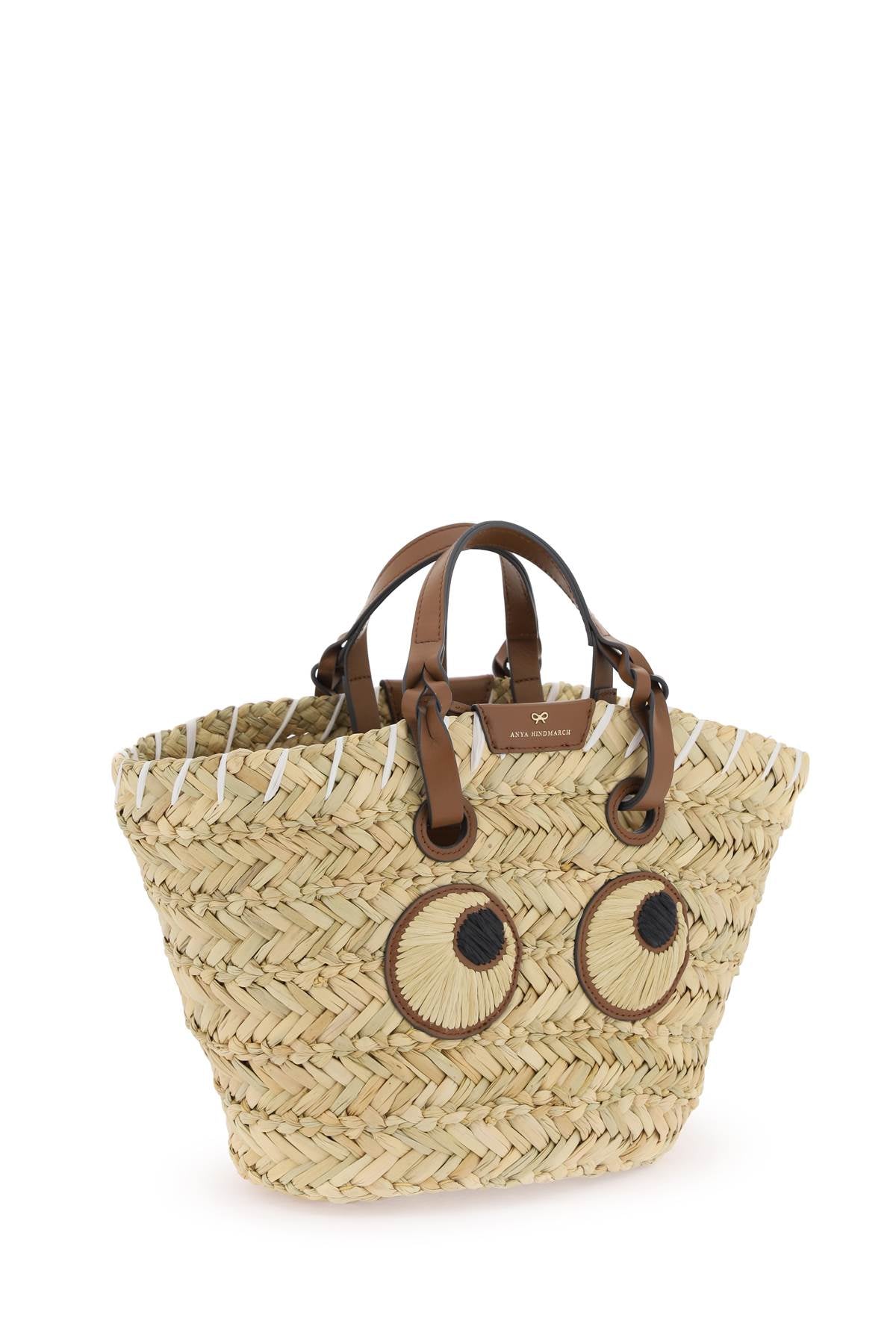 Anya hindmarch paper eyes basket handbag-2