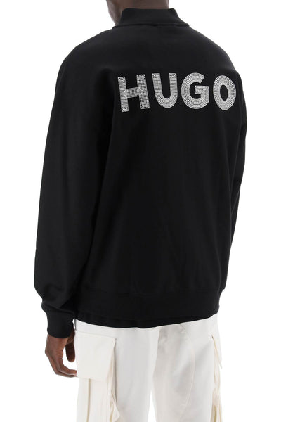 Hugo embroidered logo sweatshirt by-2