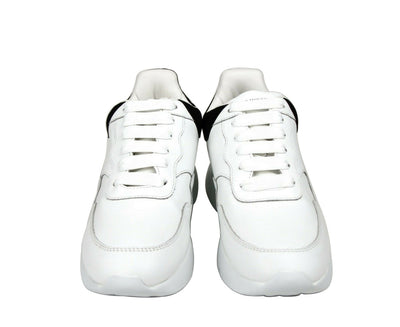 Alexander McQueen  White Leather Suede Sneaker