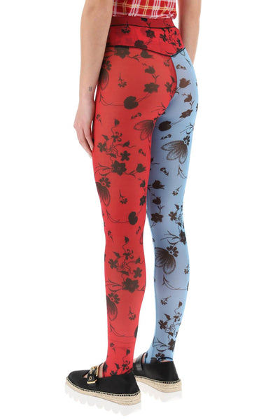 Chopova lowena color-block floral leggings-2