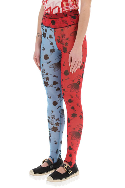 Chopova lowena color-block floral leggings-3