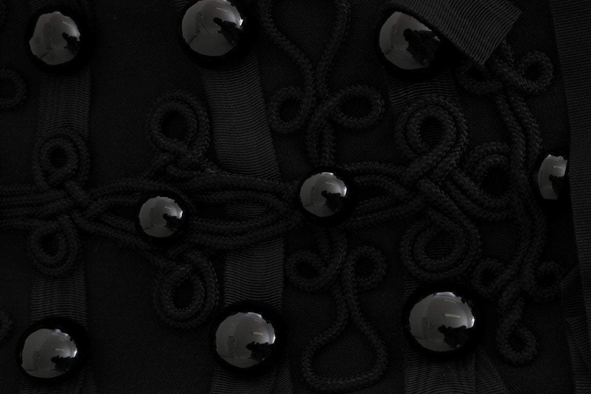 Dolce & Gabbana  Black Wool Trench Jacket #women, Black, Brand_Dolce & Gabbana, Catch, Dolce & Gabbana, feed-agegroup-adult, feed-color-black, feed-gender-female, feed-size-IT40|S, Gender_Women, IT40|S, Jackets & Coats - Women - Clothing, Kogan, Women - New Arrivals at SEYMAYKA