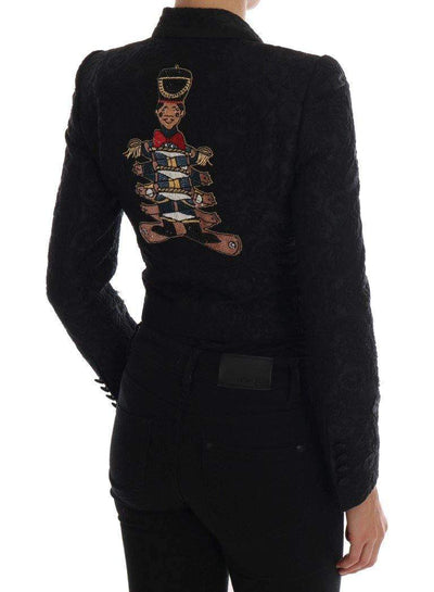 Dolce & Gabbana  Black Brocade Blazer Jacket #women, Black, Brand_Dolce & Gabbana, Catch, Dolce & Gabbana, feed-agegroup-adult, feed-color-black, feed-gender-female, feed-size-IT42|M, feed-size-IT44|L, Gender_Women, IT38|XS, IT42|M, IT44|L, Kogan, Suits & Blazers - Women - Clothing, Women - New Arrivals at SEYMAYKA