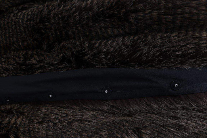 Dolce & Gabbana  Brown Raccoon Fur Coat Jacket #women, Brand_Dolce & Gabbana, Brown, Catch, Dolce & Gabbana, feed-agegroup-adult, feed-color-brown, feed-gender-female, feed-size-IT40|S, Gender_Women, IT40|S, Jackets & Coats - Women - Clothing, Kogan, Women - New Arrivals at SEYMAYKA